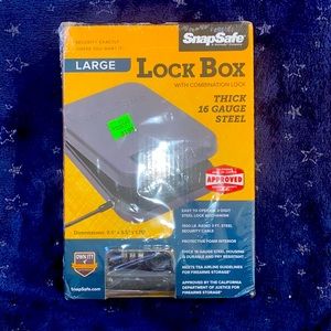 Snap safe lockbox
